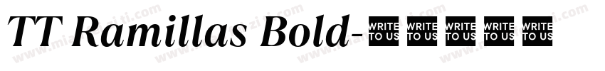 TT Ramillas Bold字体转换
